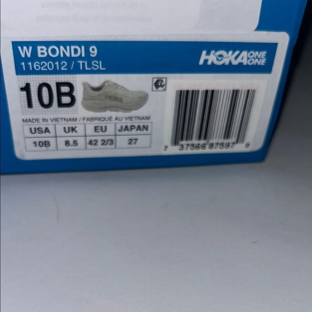 Hoka Off-White and Light Green Athletic Shoes